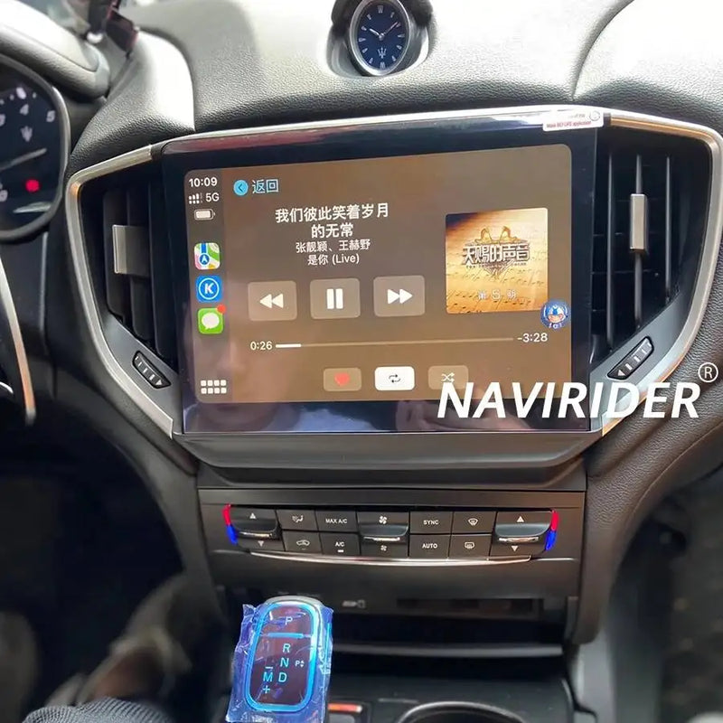 Autoradio Android Maserati Ghibli 2014-2020 Écran 10,26 pouces CarPlay GPS 6 Go + 128 Go