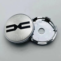 Cache-Moyeux 60 mm Avec Emblème Dacia Spring Duster Lot de 4 Noir ou Argent