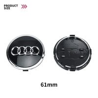 Cache-Moyeux Audi A3 A4 A6 60mm 61mm 68mm 69mm — gros plan