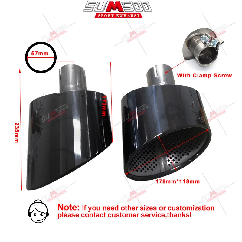Embouts d'Échappement Inox Audi A4 A5 A6 A7 Look RS