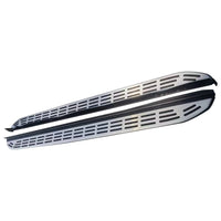 Marchepieds Range Rover Velar 2018-2026 Aluminium Argent 2 Pièces Sans Perçage