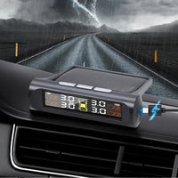 Capteur de Pression des Pneus TPMS Solaire 4 Capteurs Écran LCD