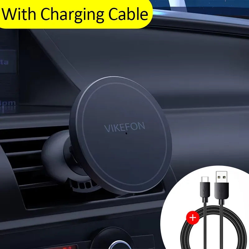 Support Téléphone Magnétique VIKEFON Chargeur Induction 15W