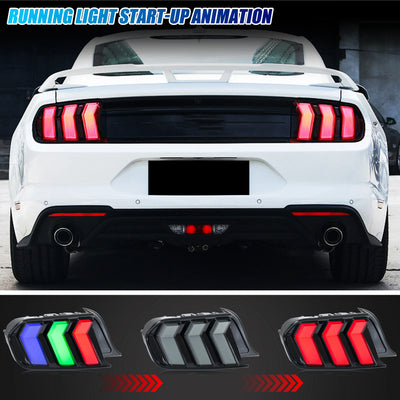 Feux Arrière LED RGB Ford Mustang S550 2015-2023