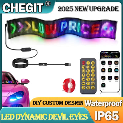 Panneau LED Programmable Bluetooth Voiture Flexible