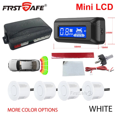Radar de Recul Mini Écran LCD 4 Capteurs 22 mm