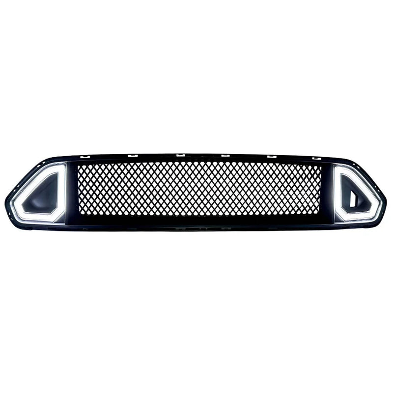 Calandre Ford Mustang 2018-2020 Maille Noire Style GT avec Éclairage LED Intégré