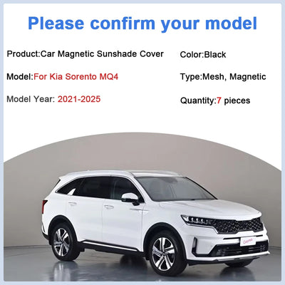 Pare-Soleil Magnétique Kia Sorento MQ4 2021-2025