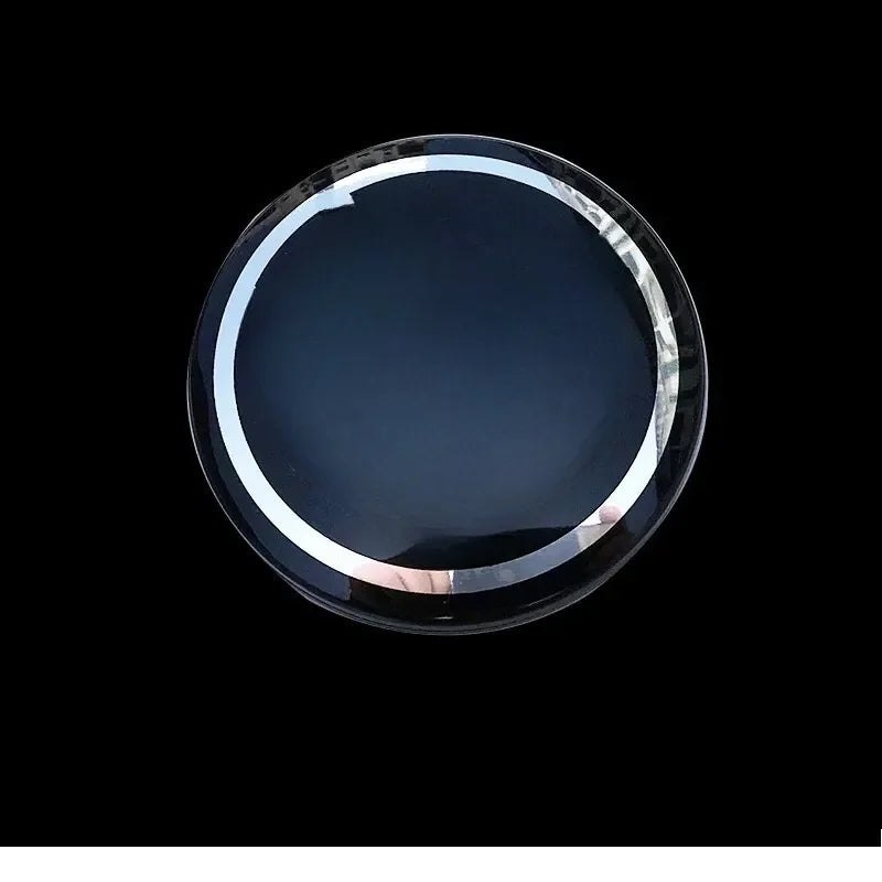Cache-Moyeux Volkswagen 65 mm, Lot de 4, Noir Anneau Argent, pour Tiguan, Touareg, Teramont, Tayron, Bora, Passat