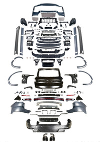 Kit Carrosserie Lifting Style 9Y0.2 Turbo GT Porsche Cayenne 958 2011-2017, Pare-chocs et Ailes en Apprêt