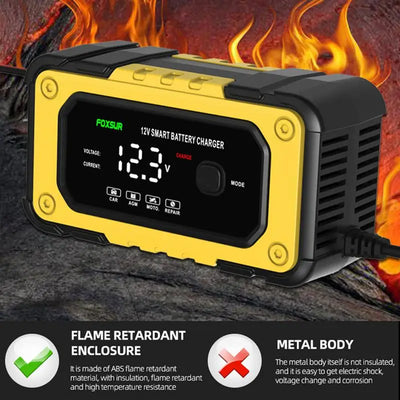 Démarreur de Batterie Portable Écran LCD 12V