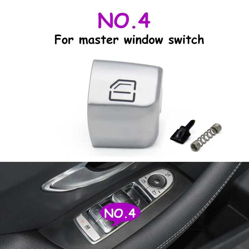 Cache-Boutons Lève-Vitre Mercedes W205 W213 W222 GLC — détail du support