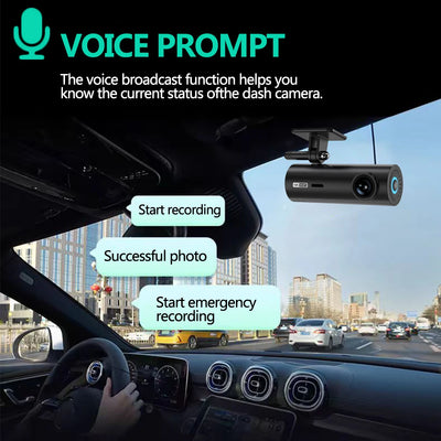 Dashcam 4K Mini WiFi Supercondensateur Mode Parking