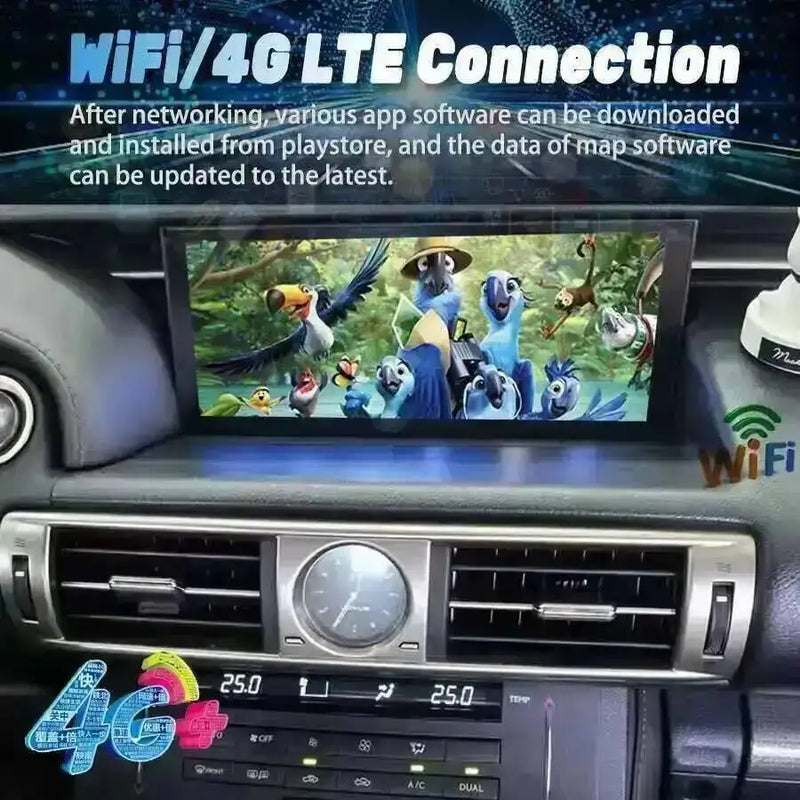 Autoradio Android 14 Écran 10,25 Pouces Lexus IS RC 200 250 200t 300h 2013-2020 CarPlay DSP