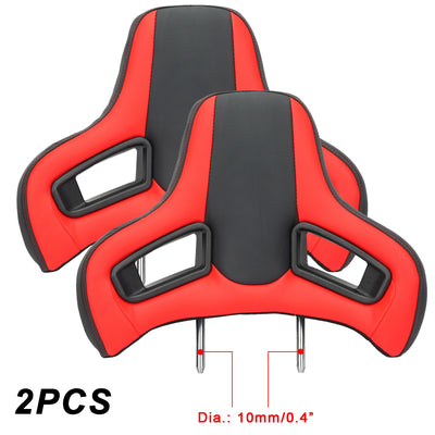 Appui-Tête Sport Baquet Universel Cuir PVC 2 Pièces
