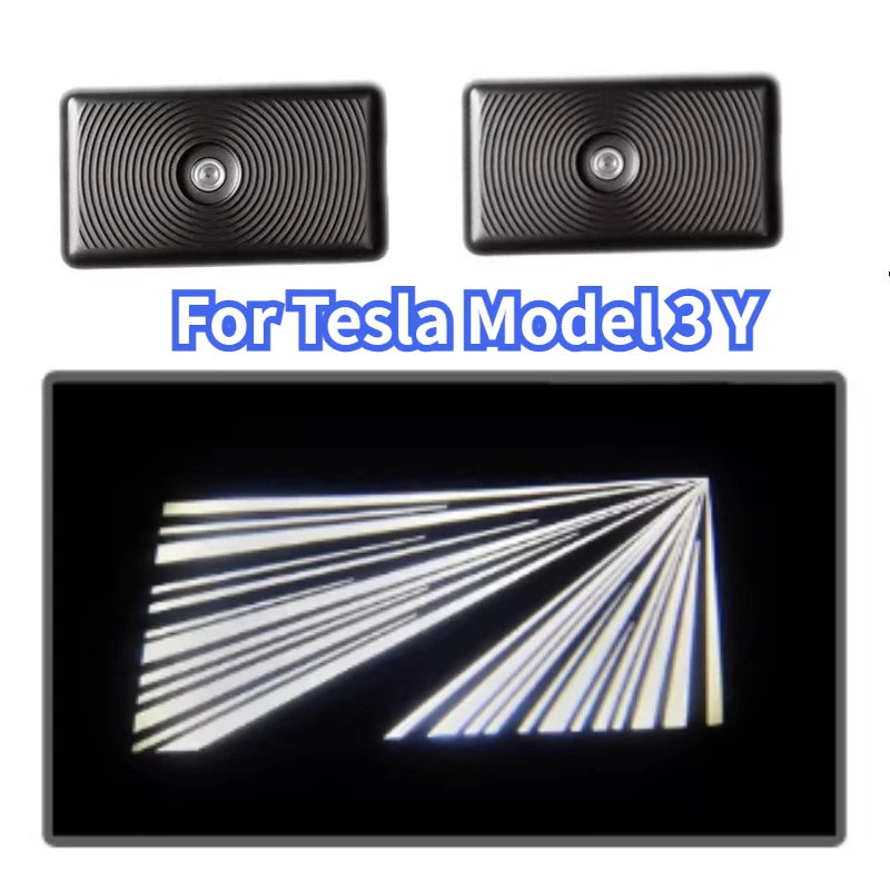 Projecteur Porte Tesla Model 3 Highland 2024-2025, Model Y Juniper 2025-2026, Lumière de Bienvenue, 2 ou 4 Pièces