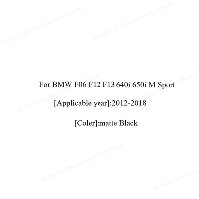 Lame de Diffuseur Arrière BMW Série 6 F06 F12 F13 M Sport 2012-2018