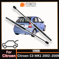 Vérins de Hayon Citroën C3 MK1 2002-2009 Amortisseurs de Coffre 2 Pièces
