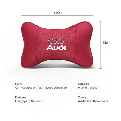 Coussin de Nuque Suédine Appuie-Tête Voiture Audi Q7 A6