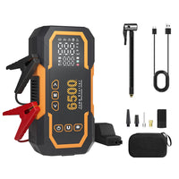 Booster de Batterie Voiture 6500A avec Compresseur 150 PSI 3 en 1