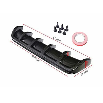 Kit Carrosserie Pare-Chocs Arrière Universel Becquet Diffuseur