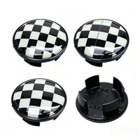 Cache-Moyeu Mini Cooper R50 R53 R55 R56 R57 R58 R59 R60 R61 F54 F55 F56 F57 F60 Damier ou Union Jack 4 Pièces