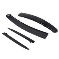 Baguettes de Calandre Fiat 500 2007-2015 Supérieures Noir Brillant, Kit 4 Pièces 735455057 735455041
