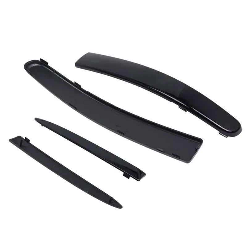 Baguettes de Calandre Fiat 500 2007-2015 Supérieures Noir Brillant, Kit 4 Pièces 735455057 735455041