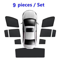 Pare-Soleil Magnétique Mercedes GLE W167 2020-2024 Vitres Latérales Rideaux Isolation Thermique