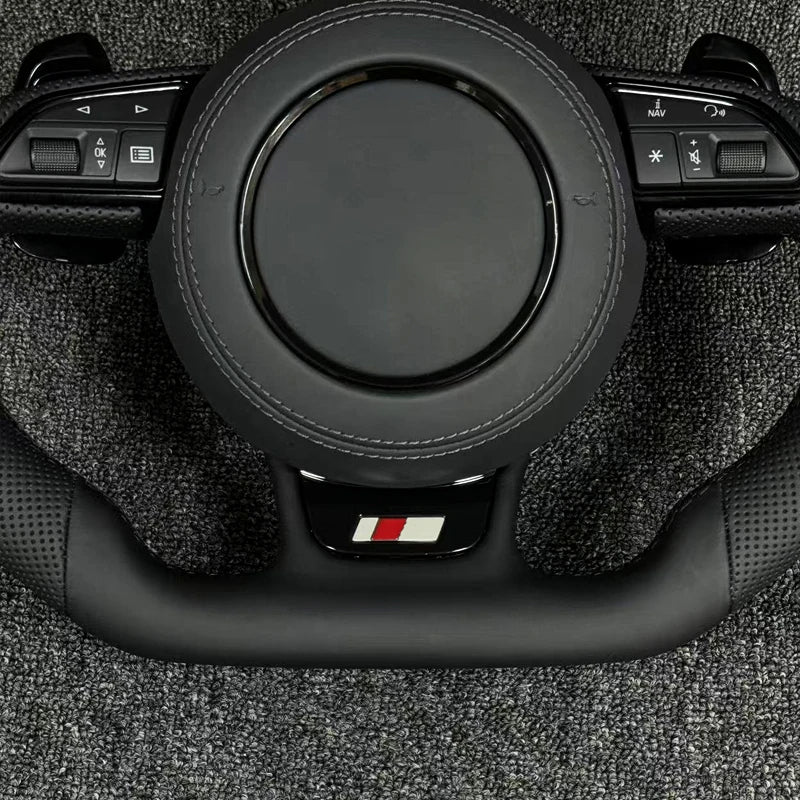Volant Sport Fond Plat Audi A3 A4 A6 Q5 — détail de finition