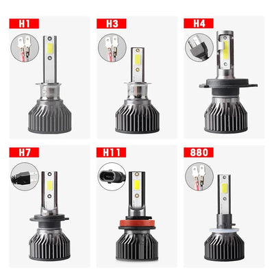 Ampoules LED H4 H7 12000 lm 6000K