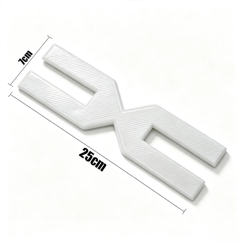 Logo Dacia Blanc 3D en ABS pour Calandre Avant, Emblème Nouveau Logo Duster, Sandero, Stepway, Jogger et Spring