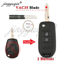 Coque de Clé Renault Pliable Modifiée 2 ou 3 Touches Clio Mégane Duster Kangoo Twingo Sandero Logan Vivaro
