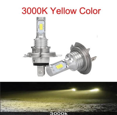 Ampoules LED CSP 80W H7 H4 6000K