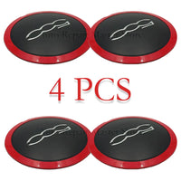 Cache-Moyeux Fiat 500 133mm Anti-Poussière Kit 4 — détail de finition