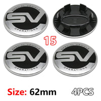 Cache-Moyeux Land Rover 62 mm Lot de 4 Emblèmes de Jante 3D ABS Chromé pour Evoque Defender Discovery 4 Range Rover Sport