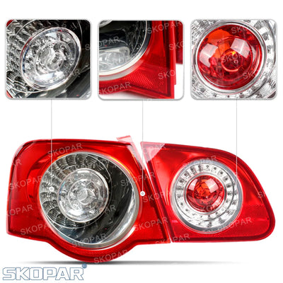 Feux Arrière LED VW Passat B6 2006-2011 4 Pièces Complet