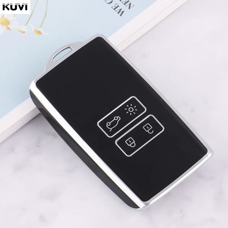 Étui de Protection Clé Renault TPU Koleos Kadjar Clio Captur Mégane Talisman Espace Zoé Scénic 4 Arkana Sandero