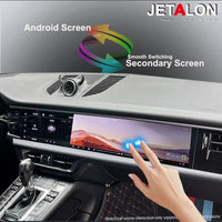Autoradio Double Écran 12,3 + 12,3 Pouces Porsche Macan 2018-2024 Android CarPlay GPS 4G