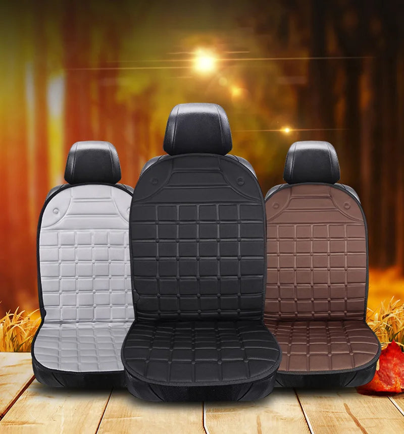Coussin Chauffant Voiture 12V Allume-Cigare Tissu Floqué 2 Positions