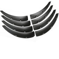 Élargisseurs d'Ailes Universels Voiture Lot de 8 Pièces Noir