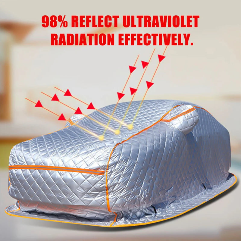 Housse de Protection Voiture Anti-Grêle Matelassée Épaisse Berline et SUV