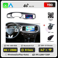 Autoradio Android Dodge Charger 2011-2014 Écran QLED 9 pouces CarPlay GPS Navigation