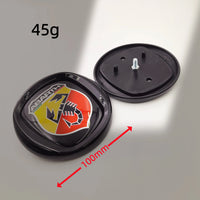 Emblème Fiat 500 Abarth Logo 85 95 100 120 mm pour l'Avant et le Coffre Arrière Autocollant