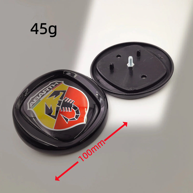 Emblème Fiat 500 Abarth Logo 85 95 100 120 mm pour l'Avant et le Coffre Arrière Autocollant