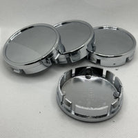 Cache-Moyeux Universels Vierges 64 mm Chromé ou Noir Lot de 4