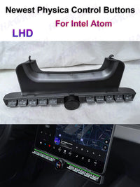 Bouton de Commande Multimédia Tesla Model 3 Y Console Centrale — vue de face