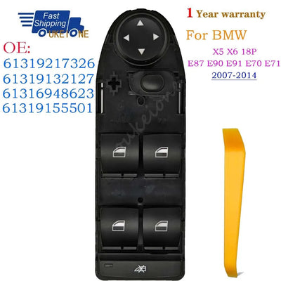 Bouton Lève-Vitre Conducteur BMW X5 X6 E70 E90 2007-2014
