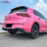 Diffuseur de Pare-Chocs Arrière Volkswagen Golf 8 GTI R-Line 2020-2023 ABS Noir Brillant