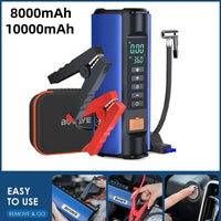 Booster de Batterie Voiture TS03 avec Compresseur d'Air et Lampe